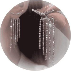 Rhinestone Earrings for Women Prom Earrings Colorful Crystal